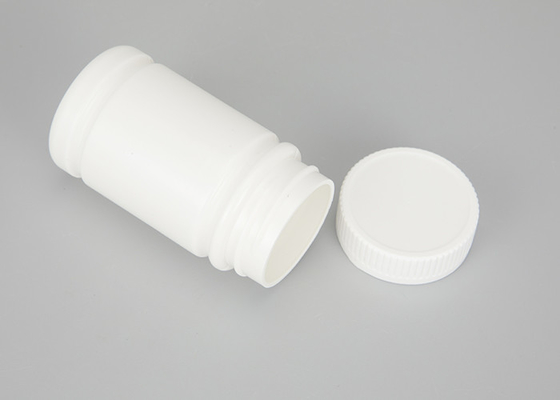 Überwurfmutter-Plastiktablettenfläschchen 60ml 120ml weiß für Medizin-Chemikalie