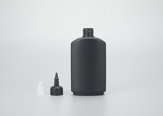 60 120 ml-Schwarz-Haustier-Plastiktätowierungs-Tintenfass-Pressungs-Torsions-Spitzenkappen-Öl-Applikatorn-Flasche