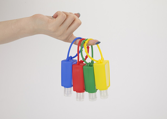 HAUSTIER 30ml kleine antibakterielle Handdesinfizierer-Gel-Flasche mit dem Silikon-Gel trapezoid