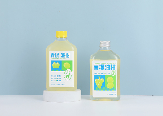 Milch-Tee füllt 250ml 350ml 300ml 500ml Plastik-Juice Bottles mit Überwurfmutter ab