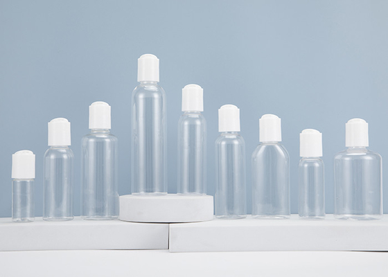 Runden-Plastik 0.5oz 1oz 2oz 3oz 4oz Cosmo füllt klares HAUSTIER mit Presse-Disketten-Kappe ab