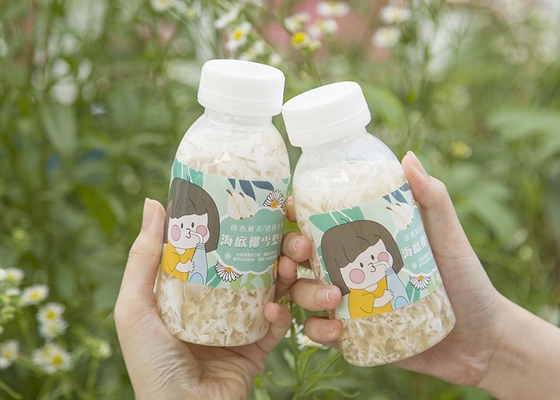Sojamilch-Tee 400ml 14oz füllt hitzebeständiges Quadrat Plastik-Juice Bottle Juicy ab