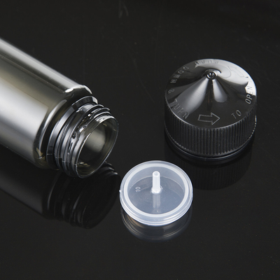 60 ml Kunststoffflaschen mit Schraubverschluss, manipulationssichere PET-E-Flüssigkeitstropfflasche