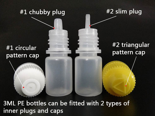 LDPE E Liquid Bottle Trichter Eliquid Applikator Squeeze Tropfflasche mit dünner Spitze