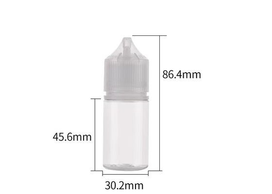 30 ml kurze V3-Tropfflasche mit CRC-Verschluss PET-Aroma-Eliquid-Flaschen