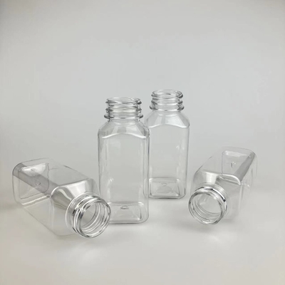 Maßgeschneiderte leere Plastiksaftflaschen 250 ml 2oz