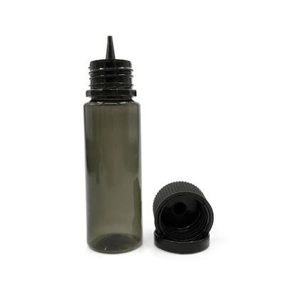Tropffflasche (transparent blau) wiederverwendbar, kindersichere Kappe, leicht tropfbarer Applikator Tropffflaschen mit D-Squeeze