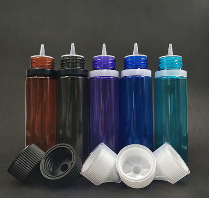 Tropffflasche (transparent schwarz) wiederverwendbar, kindersichere Abdeckung, leicht tropfbarer Applikator Tropffflaschen mit Squeeze
