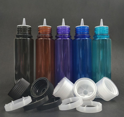 Tropffflasche (transparent schwarz) wiederverwendbar, kindersichere Abdeckung, leicht tropfbarer Applikator Tropffflaschen mit Squeeze