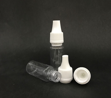 10 ml Tropffflasche (transparent schwarz) wiederverwendbar, kindersichere Kappe