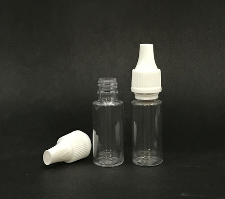 10 ml Tropffflasche (transparent schwarz) wiederverwendbar, kindersichere Kappe