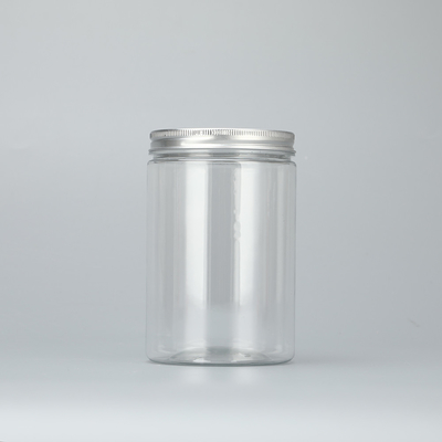 kundenspezifische 100ml 200ml 8oz 300ml 12oz 500ml klare weiße schwarze Bernstein breite Mund Kosmetikbehälter Plastik Tierflasche mit Alum