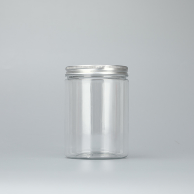 kundenspezifische 100ml 200ml 8oz 300ml 12oz 500ml klare weiße schwarze Bernstein breite Mund Kosmetikbehälter Plastik Tierflasche mit Alum