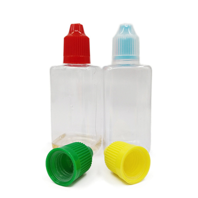 50 ml Plastikflaschen PET-Material Quadratflaschen
