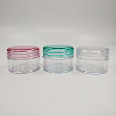 Kleine Reisebehälter Plastik PS-Cremes Gläser mit Deckel Nachfüllbar undicht Kosmetik Make-up-Gläser