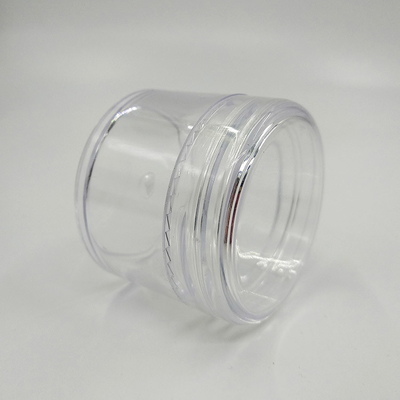 Mini-transparente Plastik PS Augen-Gesichtscreme Topf Kosmetische Verpackung 3g 5g 10g 15g 20g kleine Plastikgläser mit bunten Deckel