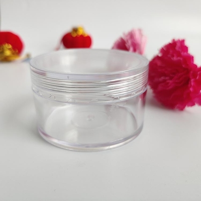 Glatte Oberfläche Plastik-Kosmetik-Glas mit individuellem Logo und Druckempfindlicher Dichtung