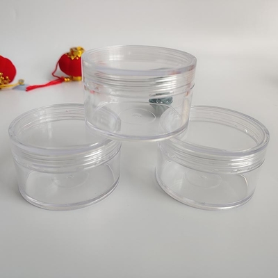 Glatte Oberfläche Plastik-Kosmetik-Glas mit individuellem Logo und Druckempfindlicher Dichtung