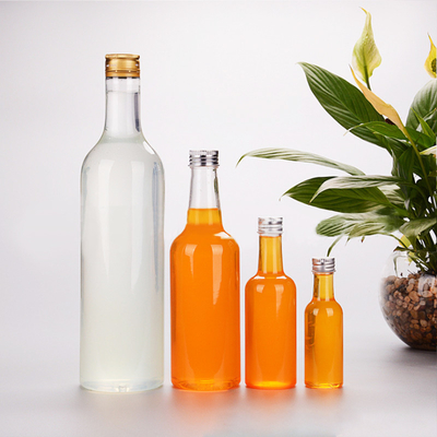 Custom 60Ml 120Ml 500Ml 750Ml 1000Ml Durchsichtige runde leere Flasche mit C