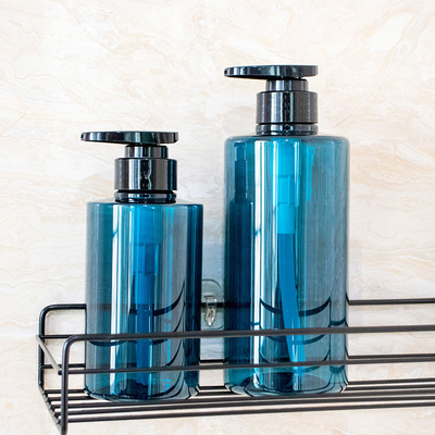 Schirmdruck Plastiklotionsflaschen mit Flip-Top-Sperre und UV-elektroplattierte Kappe