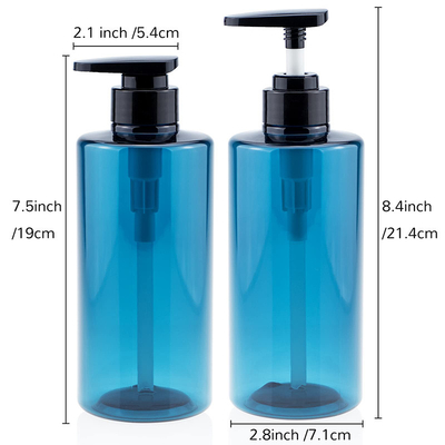 Schirmdruck Plastiklotionsflaschen mit Flip-Top-Sperre und UV-elektroplattierte Kappe