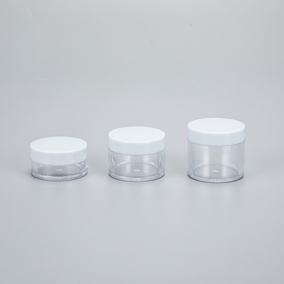 Individuelles Logo Plastik-Kosmetikglas mit glatter Oberfläche und individuellem Druck