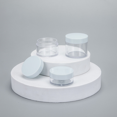 Individuelles Logo Plastik-Kosmetikglas mit glatter Oberfläche und individuellem Druck