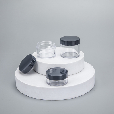 Leerer PS Plastik Gesichtscreme Behälter 5g 10g 15g 20g Kosmetikglas mit bunten Deckeln