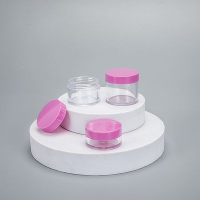Leerer PS Plastik Gesichtscreme Behälter 5g 10g 15g 20g Kosmetikglas mit bunten Deckeln