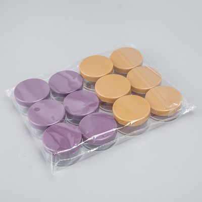 Leeres Kosmetikgefäß 3 ml 5 ml Klarcreme aus Kunststoff