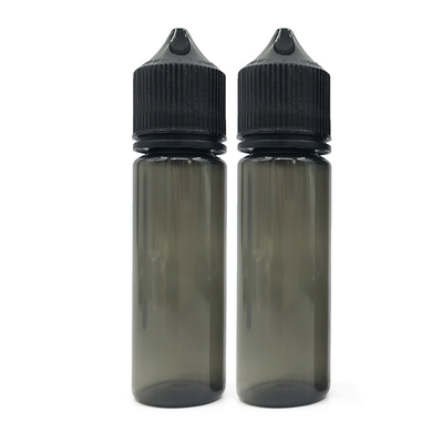 50 ml quetschbare flüssige PET-Tropffflasche mit schwarzem oder weißem Deckel/Kappe