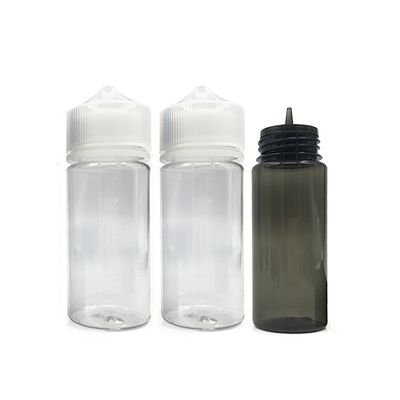120 ml klare Flasche mit Öltropffflasche mit schwarz/weißem Tropffflasche, der nicht verfälscht werden kann