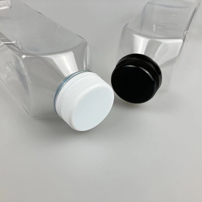 60 ml 120 ml 250 ml 350 ml 500 ml Quadrat Flasche mit schwarzem Deckel