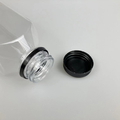 60 ml 120 ml 250 ml 350 ml 500 ml Quadrat Flasche mit schwarzem Deckel