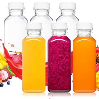 4 Unzen 120 ml Ingwer Saft Flasche Rübensaft Leere Flaschen Quadrat Plastik Saft Flasche