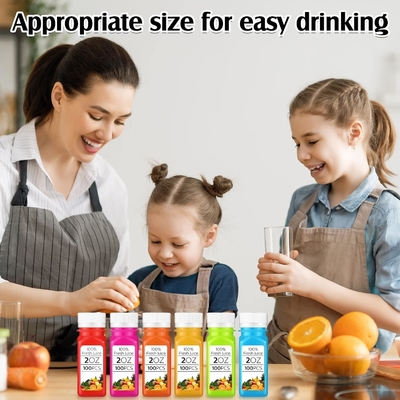 4 Unzen 120 ml Ingwer Saft Flasche Rübensaft Leere Flaschen Quadrat Plastik Saft Flasche
