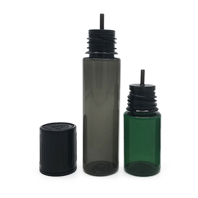 10 ml Flachdeckel Plastikflasche Durchsichtig schwarz Farbe