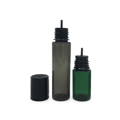 10 ml Flachdeckel Plastikflasche Durchsichtig schwarz Farbe