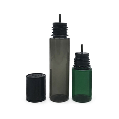 10 ml Flachdeckel Plastikflasche Durchsichtig schwarz Farbe