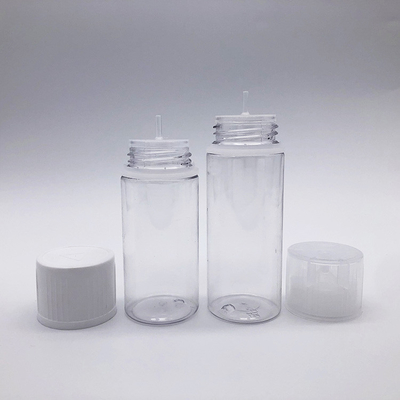 Einheitliche Druckfarbe Transparente E Flüssigkeitsflasche für transparente Verpackungen