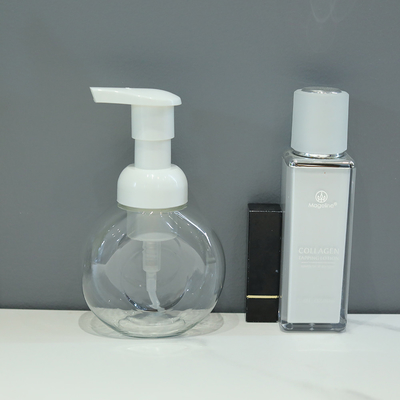 Abgabefunktion Durchsichtige Kunststoff-PET-Flasche mit Pumpenverschluss