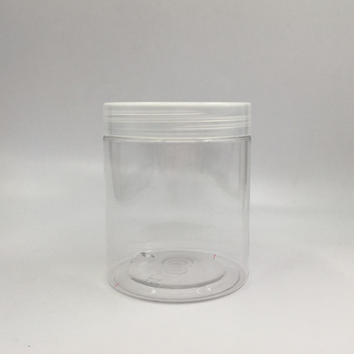 100 ml 8 oz 500 ml 1000 ml klares Plastikbehälter für Haustiere Lebensmittel-Kosmetik-Creme-Glas mit Deckel