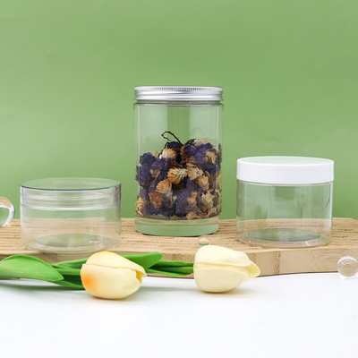 Niedriger Preis Großhandel Leer 200 ml Klares PET 500 ml 300 ml 800 ml Plastikglas Behälter für Lebensmittel-Kosmetik
