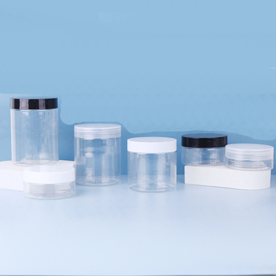 Niedriger Preis Großhandel Leer 200 ml Klares PET 500 ml 300 ml 800 ml Plastikglas Behälter für Lebensmittel-Kosmetik