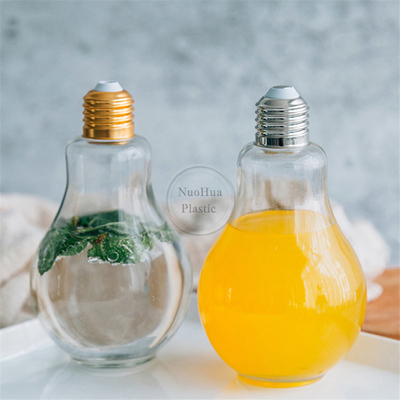 Neues Produkt 100 ml 200 ml 250 ml Plastik-Glühlampe Flasche für Saft Getränke