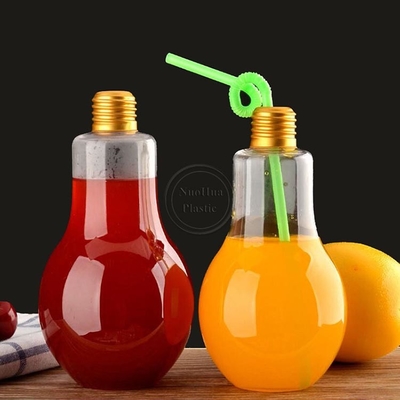 PET Einweg-Plastik-Milch-Tee-Saft-Tasse Runde leere Plastik-Getränkeflasche