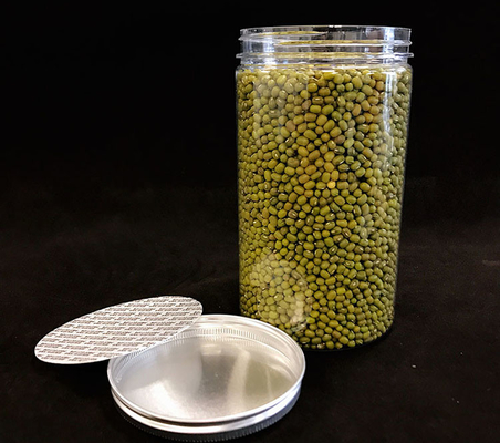30g 50g PET-Kosmetikverpackung Kunststoff-Leerbehälter Schwarzcreme-Glas mit Plastikdeckel