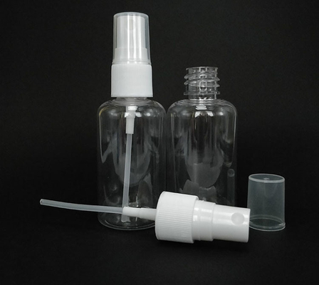 Durchsichtige runde PET-Plastikflasche Glatte Oberfläche Dauerhafte tägliche Verwendung Verschiedene Kapazitäten