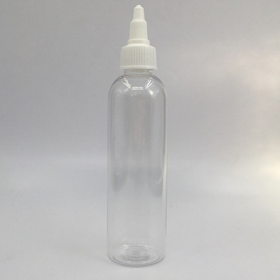 Custom Clear Plastic Screw Top Flaschen mit Custom Label Panel und Schrauben Hals Finish