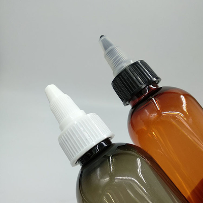 Custom Clear Plastic Screw Top Flaschen mit Custom Label Panel und Schrauben Hals Finish
